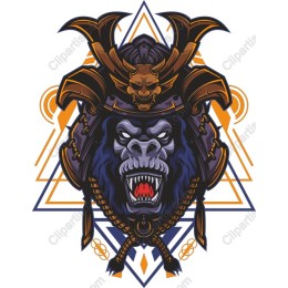 Fierce Gorilla Samurai