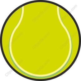 Vibrant Tennis Ball