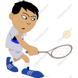 Dynamic Young Tennis Player