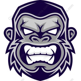 Fierce Gorilla Face