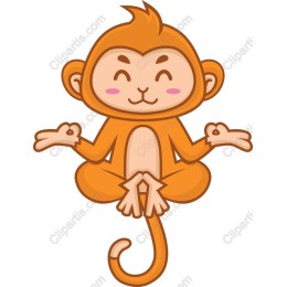 Cheerful Meditative Monkey