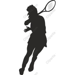 Dynamic Female Tennis Player
