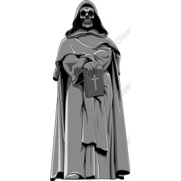 Monochrome Skeleton Cloak