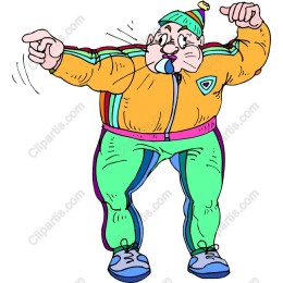 Energetic Retro Athlete