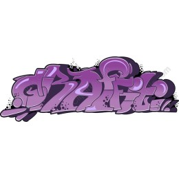 Vibrant Purple Graffiti