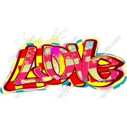 Colorful Graffiti LOVE work