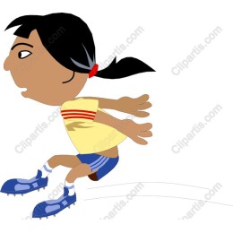 Dynamic Girl Running