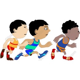 Children's Energetic Running Race