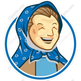 Cheerful Floral Scarf Character