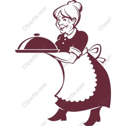 Heartwarming Grandmother Serving Dish