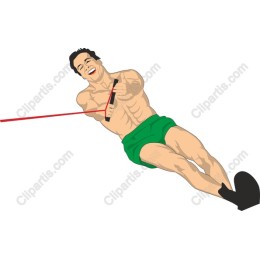 Energetic Fitness : Man with Resistance Bands