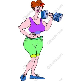 Empowered Fitness - Strong Woman Lifting Dumbbell