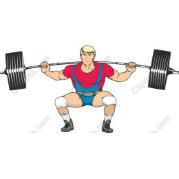 Weightlifter Squatting