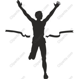 Triumphant Athlete Victory