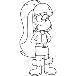 Stylish Cartoon Woman
