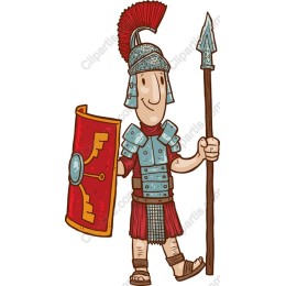 Colorful Roman Soldier