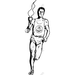Olympic Torch Runner