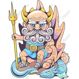 Mythical King and Dragon