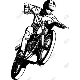 Dynamic Motorcycle Rider