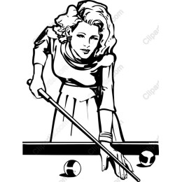 Vintage Billiards Queen