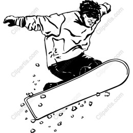 Snowboarder in Action