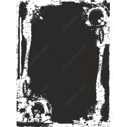 Elegant Distressed Black and White Frame