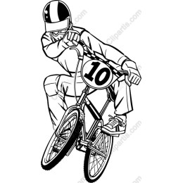 Dynamic BMX Rider