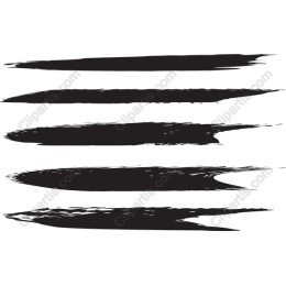 Black Brush Stroke Set