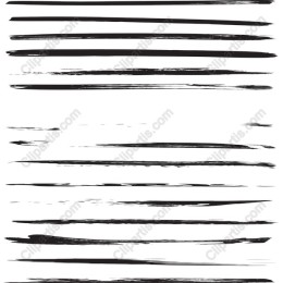Elegant Black Brush Strokes Set