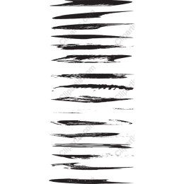 Black Brush Stroke Collection