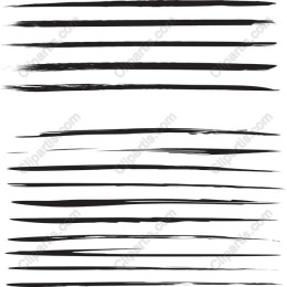 Black Brush Stroke Set