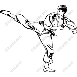 High Kick Martial Artist