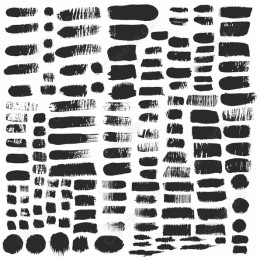 Black Brush Stroke Set