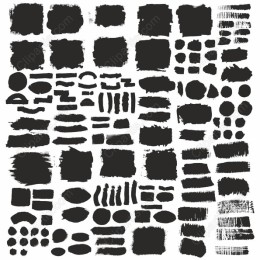 Black Brush Stroke Collection