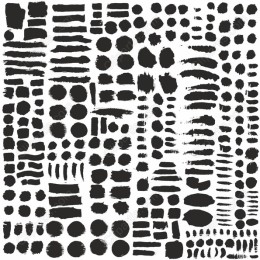 Black Brushstroke Set