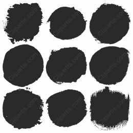 Grunge Brush Stroke Circle Pack