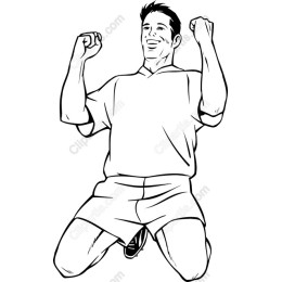 Celebrating Athlete Victory