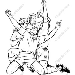 Soccer Team Celebration