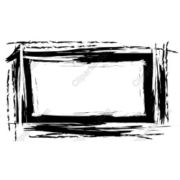 Black and White Brush Stroke Frame
