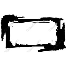 Black Brush Stroke Frame