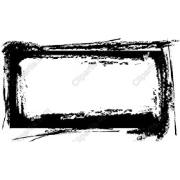 Black Brush Stroke Frame