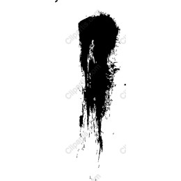 Black Grunge Paint Stroke