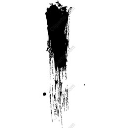Dynamic Black Brushstroke