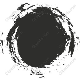 Black Brushstroke Circle