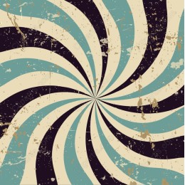 Teal and Black Swirl