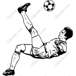 Dynamic Soccer Player Overhead Kick