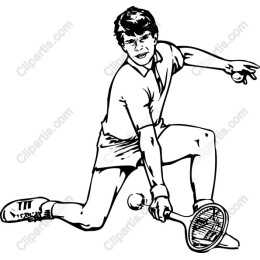 Youth Tennis Player Action