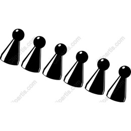Black Game Pieces