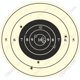 Classic Bullseye Shooting Target