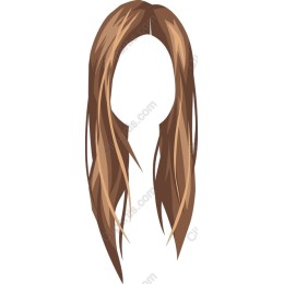 Luscious Brown Flowing Hair